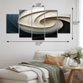 thumbnail image 4 of Designart "Geometric VORTEX I" Abstract Spirals Metal Wall Décor Set, 4 of 5