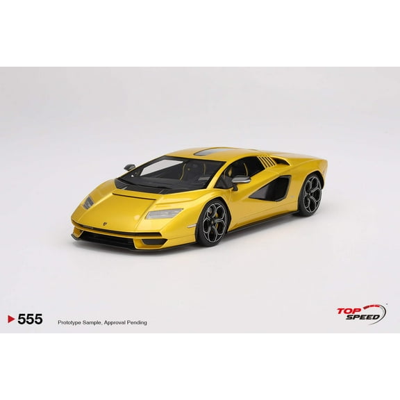 Lamborghini Countach LPI 800-4 New Giallo Orion Gold Metallic 1/18 Model Car by Top Speed