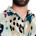 thumbnail image 5 of Spotted Dog Men's Casual Short Sleeve Printed Button Down Spread Collar Tops Summer Beach Shirts Unisex, 5 of 6