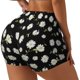 thumbnail image 1 of Balery Daisies Flowers Pantalones cortos de entrenamiento estampados para mujer, sin costuras, ajustados, para gimnasio, yoga, correr, deportes, ejercicio activo, fitness.-Small, 1 of 8