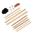 thumbnail image 1 of Wooden Weaving Loom Kit, Burrs Free Tapestry Weaving Loom Educational Multipurpose Portable Sturdy Frame Easy Assembly  For Rugs For Kids, 1 of 8