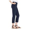 thumbnail image 2 of Hilary Radley Ladies Stretch Slim Cropped Pants M/Navy, 2 of 3