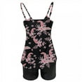 thumbnail image 4 of Pisexur Women Tankini Swimsuits with Boy Shorts Ladies Tummy Control Two Piece Bathing Suits Ruffle Swim Tank Top Swimwear - Swimsuit for Women Two Piece, 4 of 5