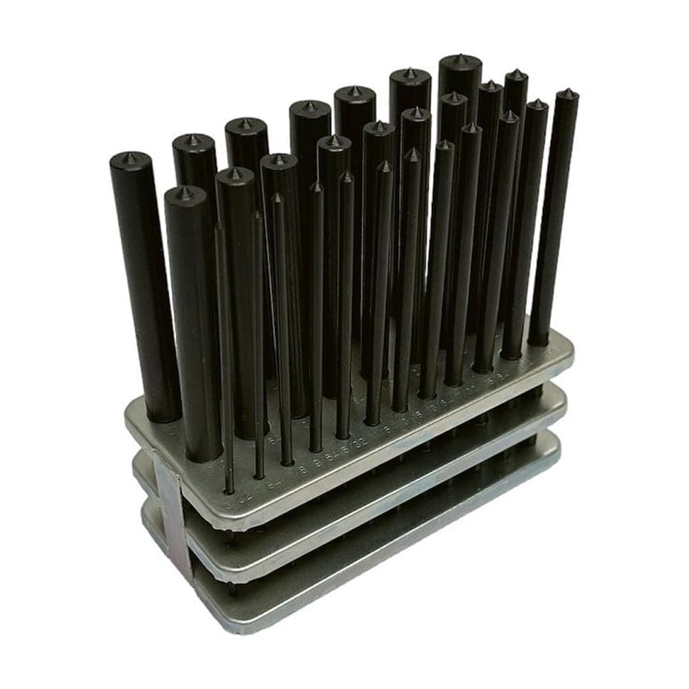28 Pc 3/32'' To 17/32'' Transfer Punch Set Steel Machinist Thread Tool Kit