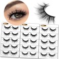 thumbnail image 1 of Eliace Pestañas postizas Aspecto natural Pestañas de ojo de gato Tiras tenues Pestañas de visón 3D Pestañas postizas Volumen Esponjoso Grueso Banda suave Cómoda Cruz dramática Pestañas tenues Reutiliz, 1 of 5