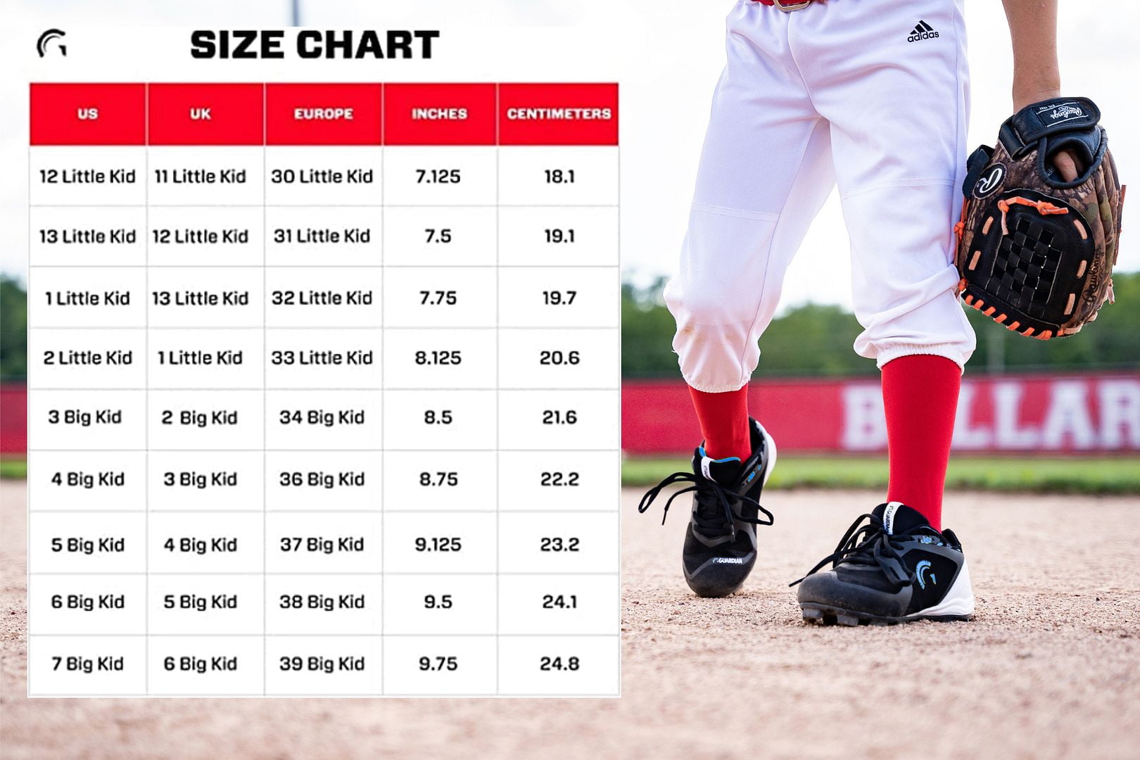 Size Chart  Youth Baseball Pants  Alpha Prime Sports
