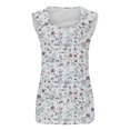 thumbnail image 5 of Puntoco Camisetas ajustadas para mujer, camisetas sin mangas para mujer, camisetas de verano, blusas casuales holgadas sin mangas con cuello redondo, 5 of 5