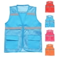 thumbnail image 3 of Fengqque Safety Jacket for Men,Breathable Mesh Coat Waterproof High Visibility Reflective Jacket with Pockets and Zipper Workwear Jacket Blue-B XL(XL), 3 of 5
