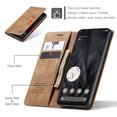 thumbnail image 4 of Dteck Wallet Case for Google Pixel 8 Pro, Handmade Retro Durable Soft PU Leather Magnetic Closure Flip Anti-Fall Shockproof Case with Kickstand and Card Slots Protective Cover, Brown, 4 of 5