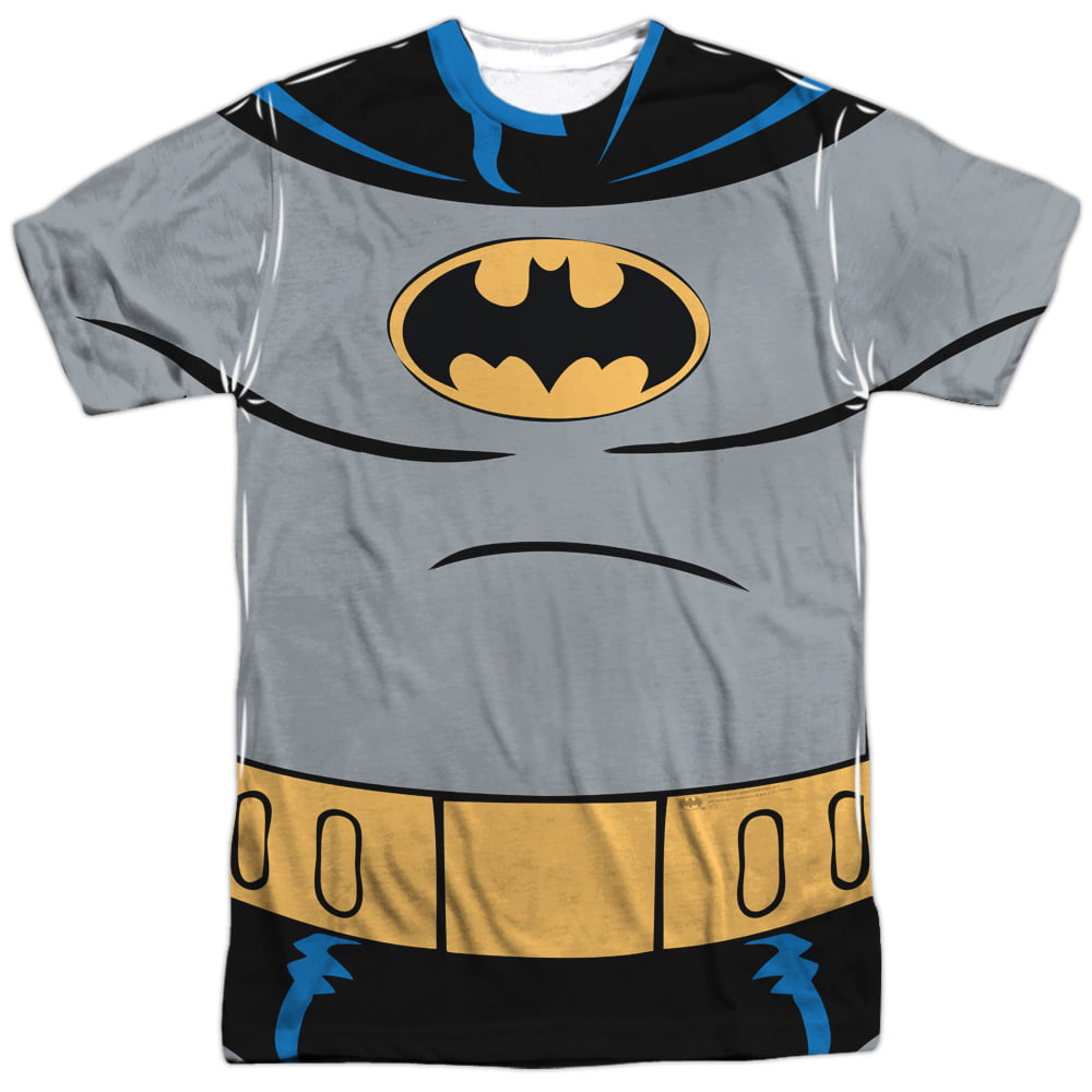 Batman The Animated Series Classic Batman Uniform Adult Front Print T ...