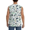 thumbnail image 4 of Uemuo Modern Industry Pattern Men's Sleeveless T-Shirt,Muscle Athletic Tank Top, Moisture-wicking Quick-dry Breathable Classic Tee Top for Gym Run Outdoor Sports-Small, 4 of 8