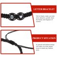 thumbnail image 2 of unbranded Initial Bracelets Trenzados Color Negro Con Estilo Sofisticado Para Uso Diario Y Eventos, 2 of 6
