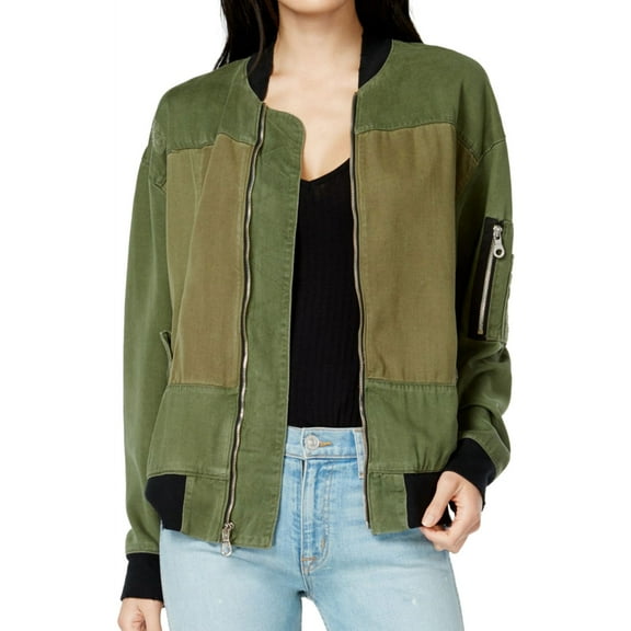 Hudson Womens Gene Utility Jacket, Green, Medium