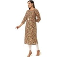 thumbnail image 2 of VIHAAN IMPEX Floral Printed Casual Kurta Chemise, Women's XL, 2 of 5