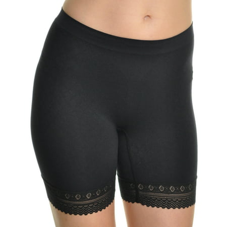 Angelina Seamless Safety Shorts With Lace Trim