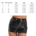 thumbnail image 5 of Sexy Black Bodycon Mini Skirts Women Summer Fashion Pencil Skirt Skinny Fake Zipper Pockets Skirts Leather Short Dress Clubwear-Type A Leopard-S, 5 of 7