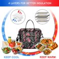 thumbnail image 4 of Pioneer Flower Floral Print Pattern Womens Lunch Box for Work,Insulated Large Lunch Bag for Tween and Teen,Loncheras Para Mujer,Leakproof Adult Lunch Bag for Work,Beach,Travel,Picnic,Camping, 4 of 7