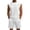 White, variant on Laqbezok Men's 2-Piece Waffle Knit Summer Set, Sleeveless Athletic Tank Top and Drawstring Shorts Outfit, Casual Lightweight Training Tracksuit with Pockets