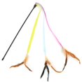 thumbnail image 1 of Bangcool Cat String Teaser Interactive Faux Feather Pet Wand Toy Pet Teaser Kitten Teaser, 1 of 10