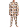 thumbnail image 3 of Balery Cute Cats Pijama para Hombre de Dos Piezas con Manga Larga, Conjunto de Dormir y Descanso Suave con Bolsillos-X-Large, 3 of 7