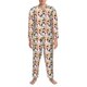thumbnail image 3 of Fotbe Cute Cats Pijama de Hombre con Estampado de Manga Larga, Conjunto de 2 Piezas, Ropa de Dormir Suave y Cómoda con Bolsillos-Small, 3 of 7