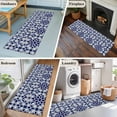 thumbnail image 5 of Navy Blue Geometric 2'x6' Runner Rugs for Hallway Kitchen Bedside Non Slip Washable, Vintage Abstract Art Entryway Rug Runners with Rubber Backing, Long Carpet Runner for Laundry Room, 5 of 8