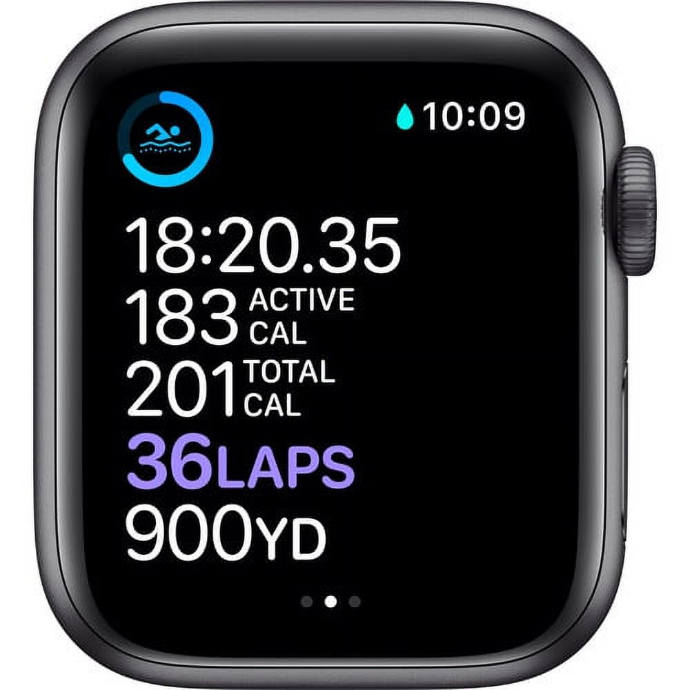 Apple Watch Series 6 GPS, 40mm Space Gray Aluminum Case with Black Sport Band - Regular - image 4 of 4