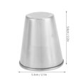 thumbnail image 4 of 4pcs Durable Cups, Silver Cup Set, for Outdoor Camping Travel Long Time Use, 4 of 8