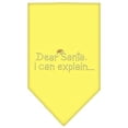 thumbnail image 1 of Dear Santa Rhinestone Bandana Yellow Large, 1 of 1