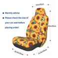 thumbnail image 3 of Wukai Colorful Bohemian Sunflower Full Set Car Seat Covers with Soft Padding Universal Auto Front Seats Protector and Cushion Mat, 3 of 5