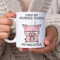 thumbnail image 2 of Funny Gifts for Pig Lover Farmer - Birthday Christmas - Patience Negative Pig 11oz White Ceramic Coffee Tea Mug for Men Women Girl Boy Friend Mom Dad Husband Son Daughter, 2 of 7