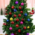 thumbnail image 2 of 3cm Christmas Baubles Tree Decorations, Christmas Tree Baubles, Christmas Decorative Baubles, Matte and Shiny Glittering Decorative Baubles, Festive Decoration Tree Bauble, 24 Pieces, 2 of 5