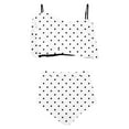 thumbnail image 5 of UTSJKR Bathing Suit for Women 2 Piece Ruffle Polka Dot High Waist Tummy Control Bikini Sets Sexy Retro Cheeky Beach Swimsuit White XL, 5 of 6