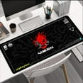 thumbnail image 3 of Alfombrilla para ordenador Cyberpunk, alfombrilla negra para ratón 900 × 400 Kawaii, accesorios de escritorio de oficina grandes y suaves, alfombrilla para ratón de la empresa Mause Ped Gamer Xxl, 3 of 4