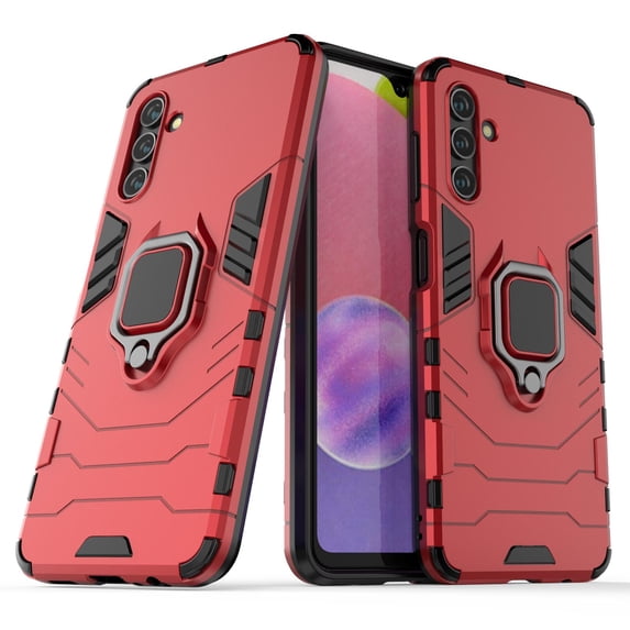 Cowithday for Samsung Galaxy A13 5G Phone Case, Galaxy A13 5G Cover, Magnetic 360° Rotate Ring Stand Drop Protection Shockproof Military-Grade Heavy Duty Phone Case for Samsung A13 5G (2021), Red