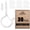 White, variant on ADIIL 20 PCS Q Hanger Hooks with Safety Buckle, Windproof Screw Hooks for Hanging Outdoor String Lights, Plants, Christmas Patio Lights, 2.2 Inches, Black
