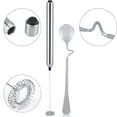 thumbnail image 3 of Garosa Handheld Milk Frother, Milk Frother, Kitchen Stainless Steel Handheld Battery Operated Electric Coffee Milk Frother with Spoon, 3 of 9