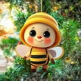 thumbnail image 6 of Kumdkd 2025 Shatterproof Christmas Bee Ornament 3.1 Inch - Acrylic Tree/Car Decor | Holiday Hanging Pendant for Gifts/Party Favors/Classroom, 6 of 6