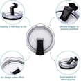 thumbnail image 2 of Tapas antiderrame para vasos de 30 oz, tapa resistente a salpicaduras para vasos térmicos, Yeti Rambler, tazas de café y más (negra, 30 oz), 2 of 3