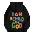 thumbnail image 2 of I Am A Child Of God Hoodie Unisex Pullover For Autumn & Winter 3x Shirt Women plus Size Crop Tops for Women 4x Womens for Layering Long Layering Top Womens Tunic Tops Lady Tops plus Size Tee Shirts, 2 of 4
