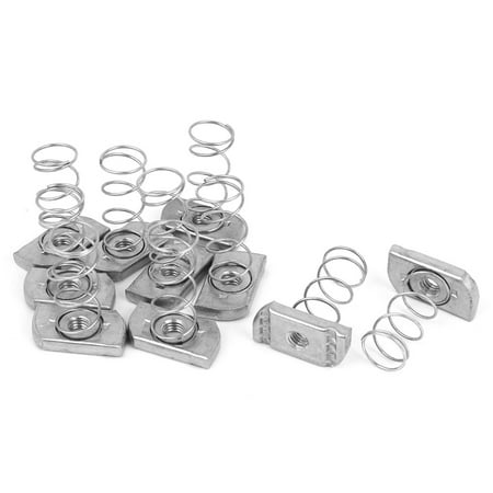- Unique Bargains 10 Pcs M8 x 6mm Unistrut Type Zinc Plated Long Spring Channel Nuts