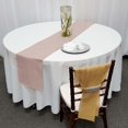 thumbnail image 4 of BalsaCircle 14" x 108" Natural Burlap Table Runner Blush, 4 of 6