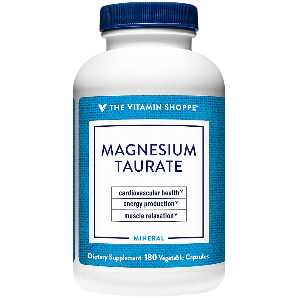 The Vitamin Shoppe Magnesium Taurate 125MG, Supports Energy Production