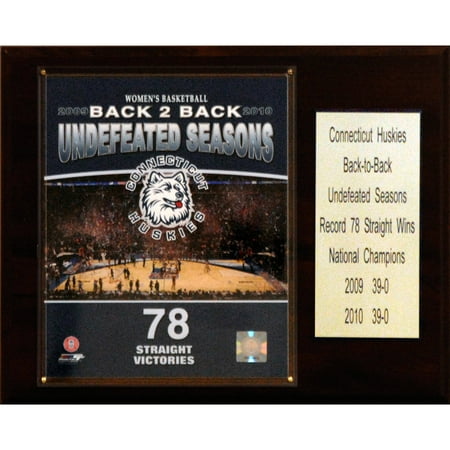 Connecticut Huskies Ncaa Ball C&I Collectables NCAA Basketball 12x15 Connecticut Huskies 2010 NCAA Women's Basketball National Champions Plaque ()