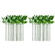thumbnail image 1 of 40 piezas de tallos de rosas artificiales bricolaje arreglo floral tallo floral con hojas, 1 of 8