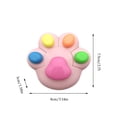 thumbnail image 2 of Pink Cat Paw Shaped Highlighter With 5-In-1 Color Function High Saturation Ink And Detachable Design For Students And Journal Enthusiasts, 2 of 6
