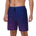 thumbnail image 1 of Balery Neon Glitter Bañador para hombre, shorts de playa de secado rápido con entrepierna y forro de compresión-Small, 1 of 6