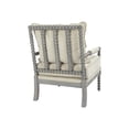 thumbnail image 3 of Ave Six Abbott Spindle Accent Chair with Padded Spring Seat and Brushed Grey Base, 26.75" W x 31.25" D x 36" H, Gray, 3 of 5
