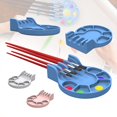 thumbnail image 4 of Foldable Silicone Brush Washer Dryer Stand Portable All-in-One Painting Station for Watercolor Acrylic Oil Non-Slip Base Space Saving, 4 of 7