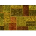 thumbnail image 1 of Ahgly Company Indoor Rectangle Patchwork Yellow Transitional Area Rugs, 2' x 4', 1 of 4